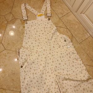 Floral Print Overalls